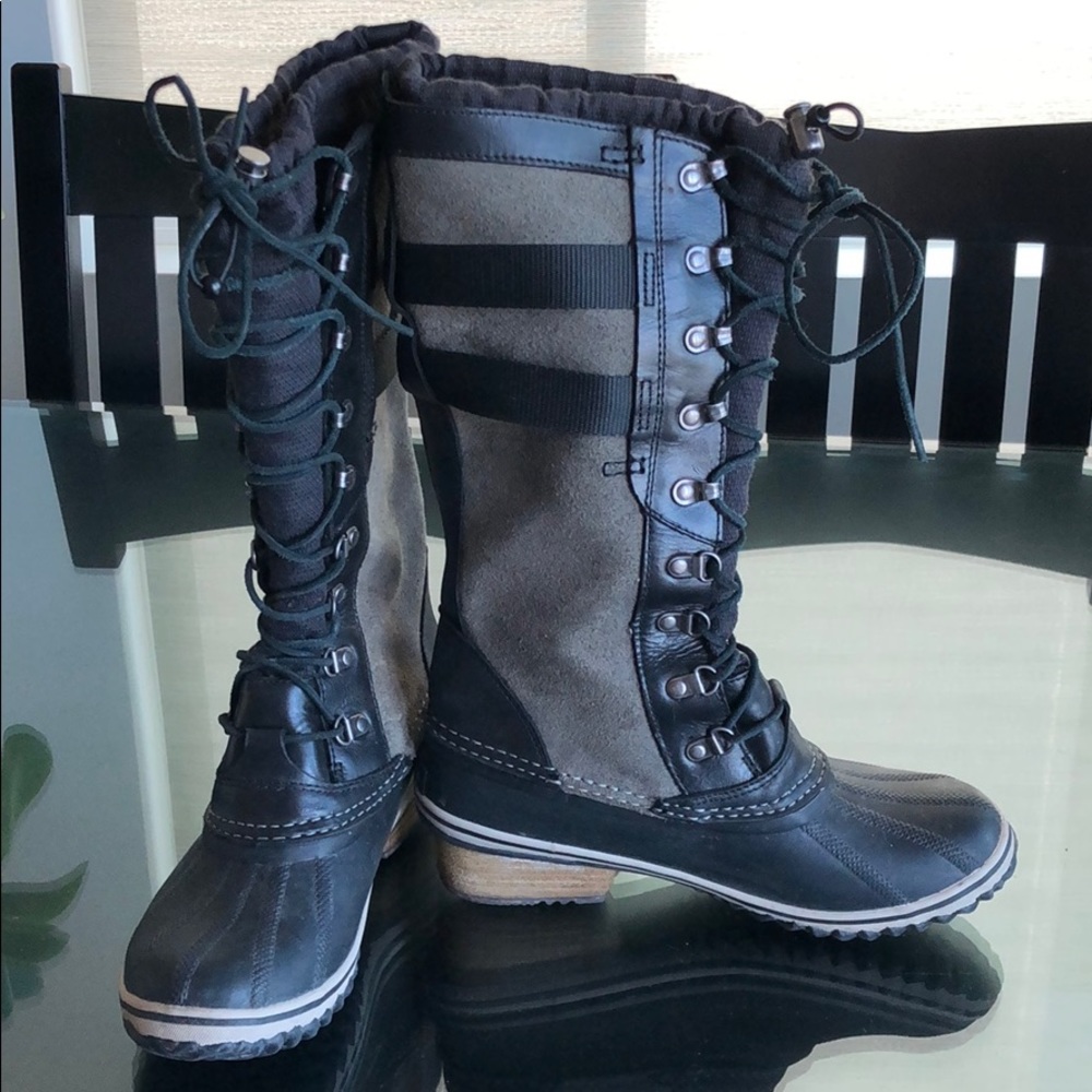 Sorel Conquest Carly II, grey, size 9.5